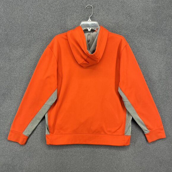 NIKE Therma Fit Hoodie Mens Medium Orange gray - Picture 14 of 16